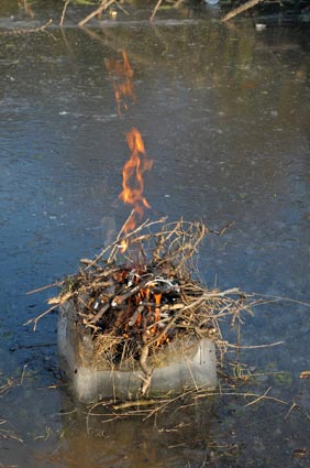 Feu sur glace